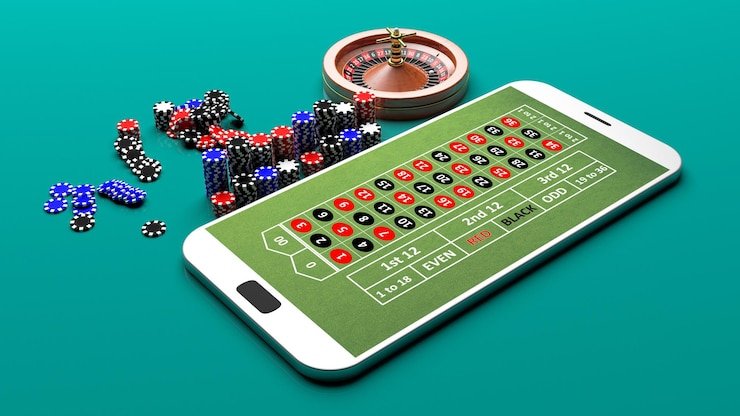 visi mobile app interface showing live roulette table on a smartphone screen